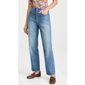 Veronica Beard Blake Classic Straight High Rise Denim Jeans Nova Wash, Size 25/0